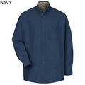 Red Kap Men's Long Sleeve Cotton Twill Casual Shirt